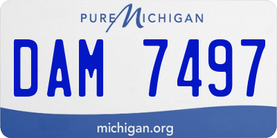 MI license plate DAM7497