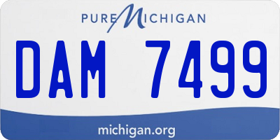 MI license plate DAM7499