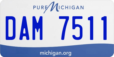 MI license plate DAM7511