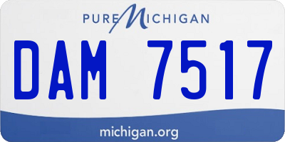 MI license plate DAM7517