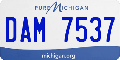 MI license plate DAM7537
