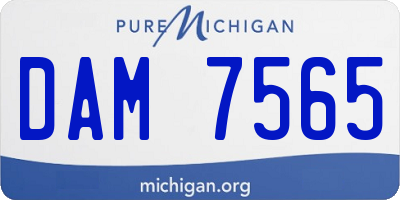 MI license plate DAM7565