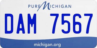 MI license plate DAM7567