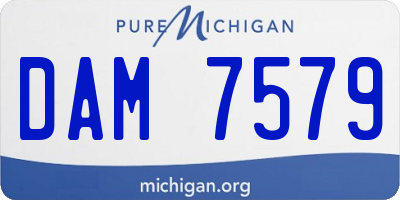 MI license plate DAM7579