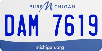 MI license plate DAM7619