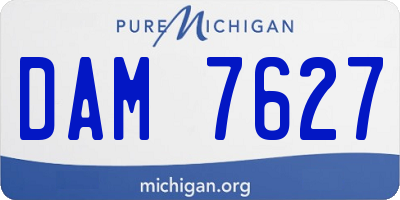 MI license plate DAM7627