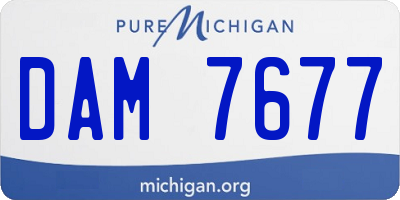 MI license plate DAM7677