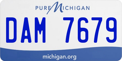 MI license plate DAM7679