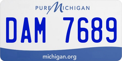 MI license plate DAM7689