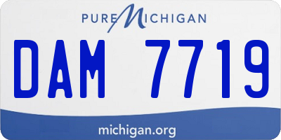 MI license plate DAM7719