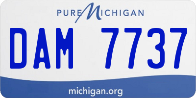 MI license plate DAM7737