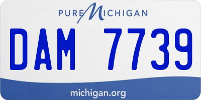 MI license plate DAM7739