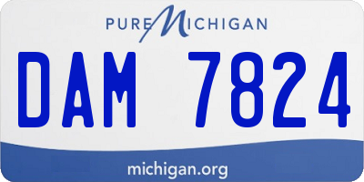 MI license plate DAM7824
