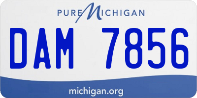 MI license plate DAM7856