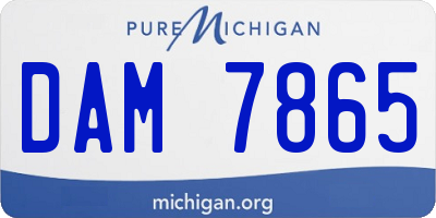 MI license plate DAM7865