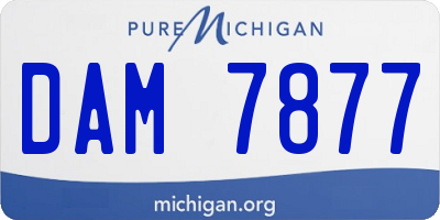 MI license plate DAM7877
