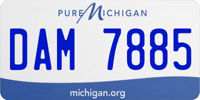 MI license plate DAM7885