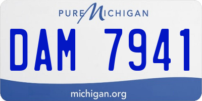 MI license plate DAM7941
