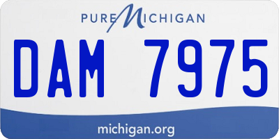 MI license plate DAM7975