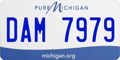 MI license plate DAM7979