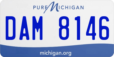 MI license plate DAM8146