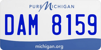 MI license plate DAM8159