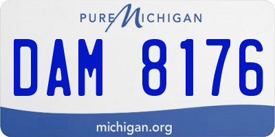 MI license plate DAM8176