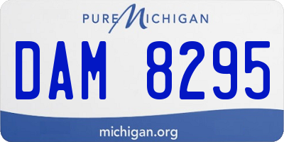 MI license plate DAM8295
