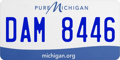 MI license plate DAM8446