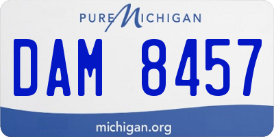 MI license plate DAM8457