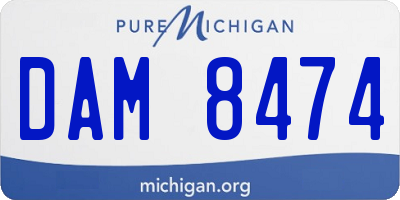 MI license plate DAM8474