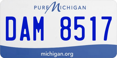 MI license plate DAM8517