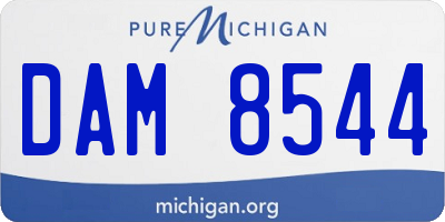 MI license plate DAM8544