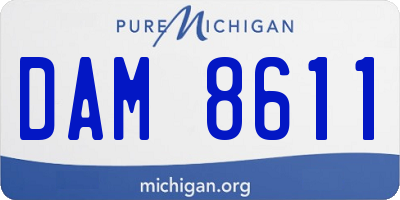 MI license plate DAM8611