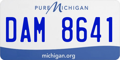MI license plate DAM8641