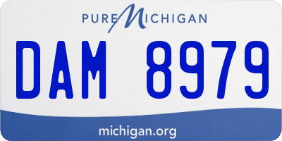 MI license plate DAM8979