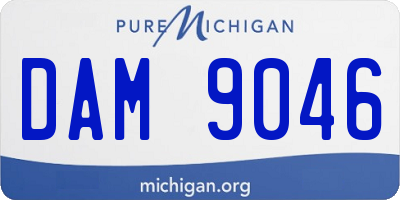 MI license plate DAM9046