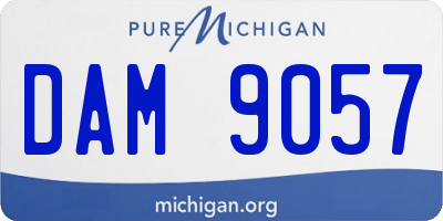 MI license plate DAM9057