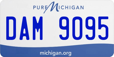 MI license plate DAM9095