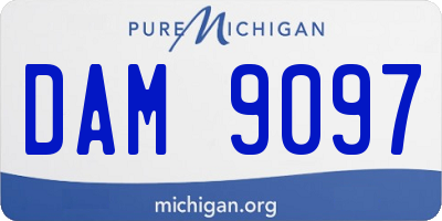 MI license plate DAM9097