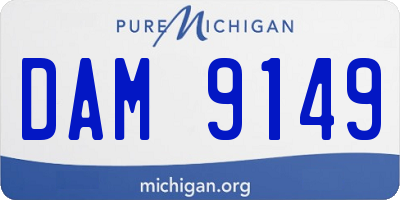 MI license plate DAM9149
