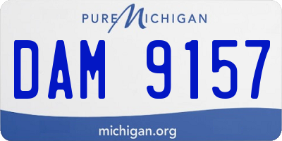MI license plate DAM9157