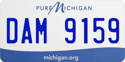 MI license plate DAM9159