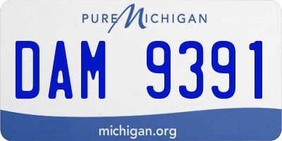 MI license plate DAM9391