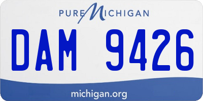 MI license plate DAM9426