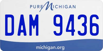 MI license plate DAM9436