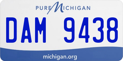MI license plate DAM9438