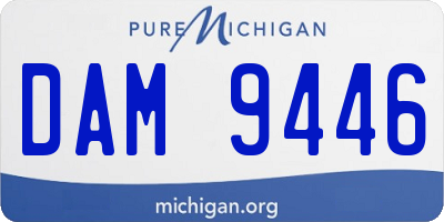 MI license plate DAM9446