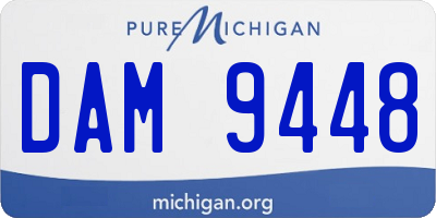 MI license plate DAM9448