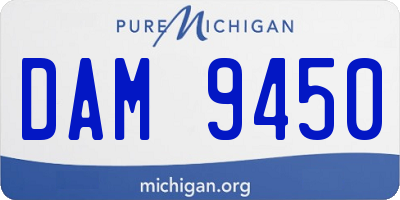 MI license plate DAM9450